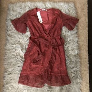 Memories made dress in dark blush